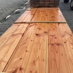 Ca. 48x Douglas wisselsponning/halfhoutsrabat, 18x190mm, lengte 300cm